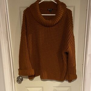 Versona Rich Brown Cowl Neck Sweater